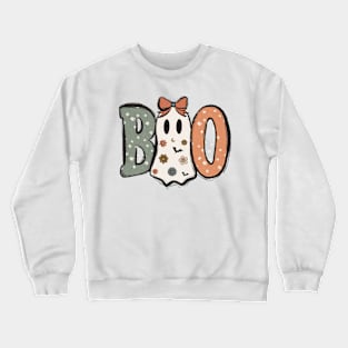 Boo Spooky Cute Ghost Crewneck Sweatshirt